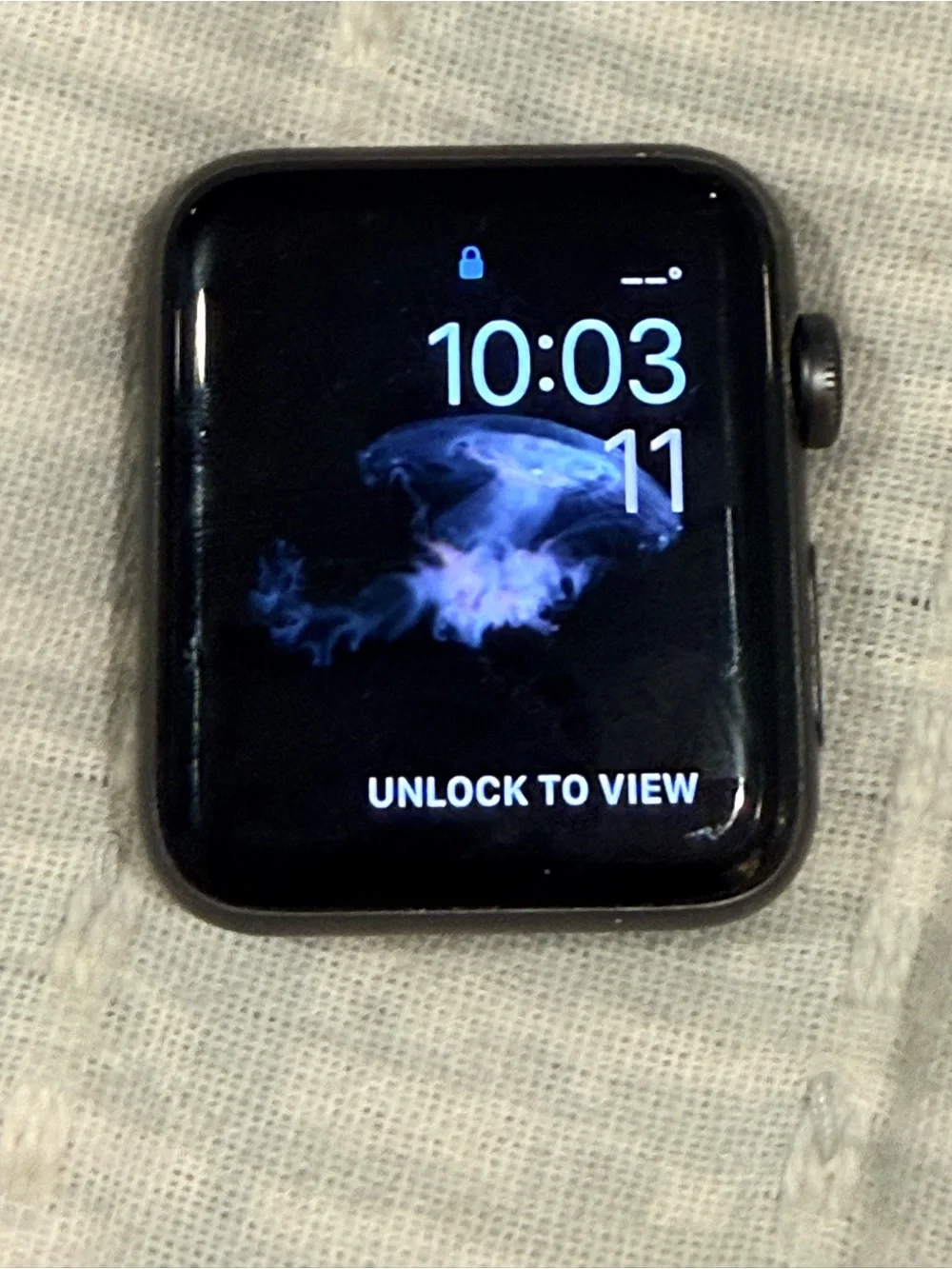 Apple Watch Series 3 42mm with Black Sport Band and Charger